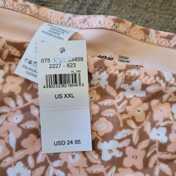 NWT AERIE | Side Tie Cheeky String Floral Bikini Swim Bottom | Sz. XXL - Picture 2 of 5